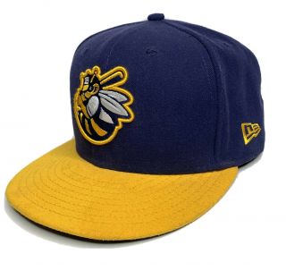Salt Lake City Bees Milb Baseball Era 59fifty 7 3/8 Fitted Hat Cap Navy Euc