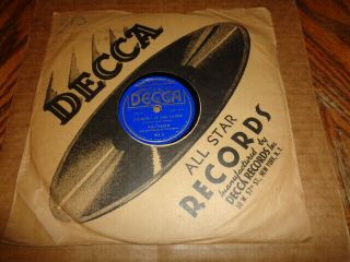 30s Decca Sunburst Lb.  Jazz 78/milt Herth/organ Solos/e