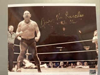 Baron Von Raschke Signed Autograph 8x10 Photo Wrestling The Claw Wwf Nwa Wwe Aew