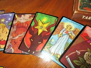 Vintage 1979 Morgan Greer Tarot Cards 78 Cards Full Color W Instructions Awesome