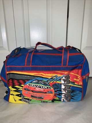 Vintage Jeff Gordon Dupont 24 Nascar Racing Duffle Bag Rare Multicolor Vtg M Sz