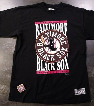 Baltimore Black Sox Negro League Mlb Screen Print T Shirt Nlbm Mens Xl