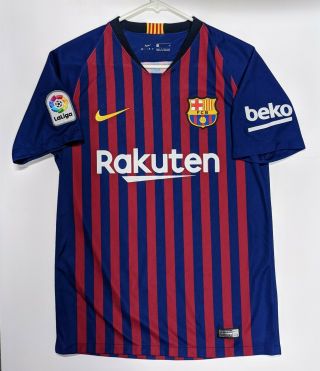 Nike Dri - Fit Barcelona Messi 10 Rakuten Laliga Unicef Jersey - Mens Size S
