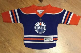 Edmonton Oilers Nhl Hockey Official Reebok Youth Infant Baby Kids Jersey 12 - 24m