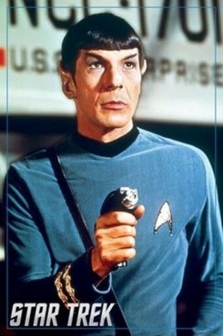Star Trek The Series Spock Portrait Image 24 X 36 Poster,  Rolled