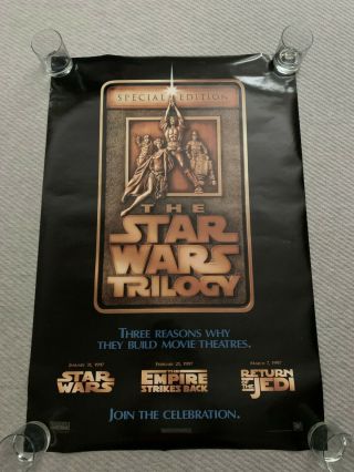 RARE Star Wars Special Edition The Star Wars Trilogy 1997 Version F Movie Poster 2