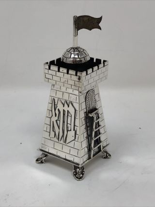 Sweet Besomim Sterling Silver Israel Spice Box Tower
