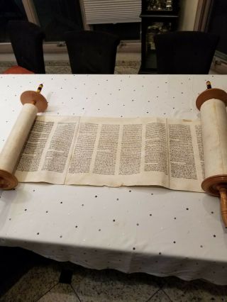 EARLY SEFER TORAH POLAND or CENTRAL EUROPE 19TH OR EARLY CENTURY 2