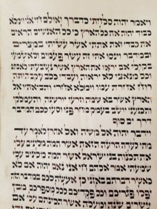 EARLY SEFER TORAH POLAND or CENTRAL EUROPE 19TH OR EARLY CENTURY 5