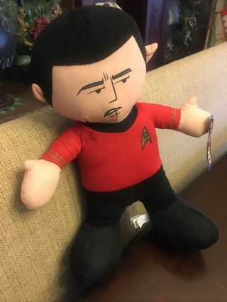 Star Trek Scotty 14 " Plush Stuffed Doll Collectible W/ Tag Toy Factory