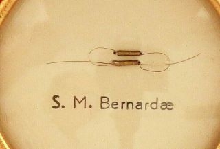 First Class Reliquary Ex Capillis Saint Bernadette Of Lourdes With Certificate