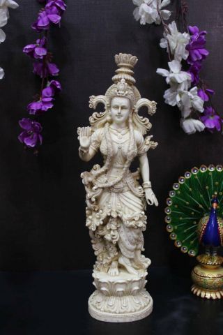 Goddes Radha Statue Parvati Idol Indian Deity Spiritual Hindu Temple God Figure