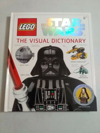 Lego Star Wars; The Visual Dictionary Book With Luke Skywalker Minifigure 2009
