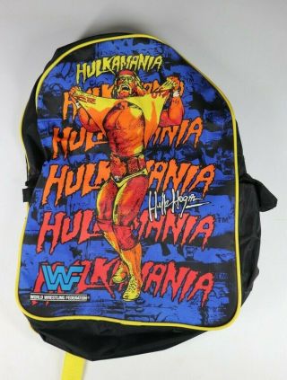 Vtg Wwf Hulk Hogan Kids Backpack 1991 Titan Sports Hulkamania Vtg Wwe