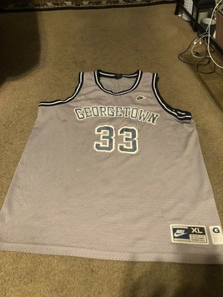 Vintage Georgetown Hoyas Ncaa Patrick Ewing 33 Nike Rewind Basketball Jersey
