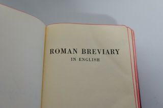 Roman Breviary In English 4 Volume set from 1950 - 1951 - Cardinal Spellman 5
