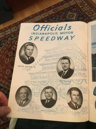 OFFICIAL 1951 PROGRAM - 500 Mile Road Race INDIANAPOLIS - 35th Race - MAY 3 1951 2