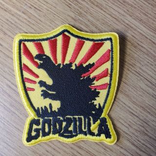 Godzilla Rising Sun Shield Patch 3 Inches Tall