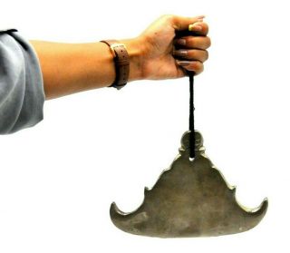 8.  5 Inches Burma Bell - Burma Flat Bell Temple Bell - Burmese Kyizi Gong - Handmade