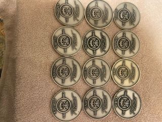 Twelve tribes of Israel.  999 Silver Coin Set By Salvador dali 3