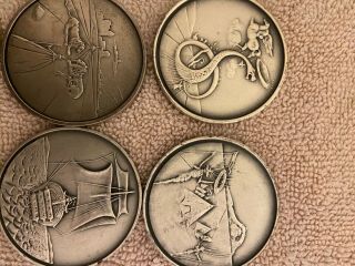 Twelve tribes of Israel.  999 Silver Coin Set By Salvador dali 5