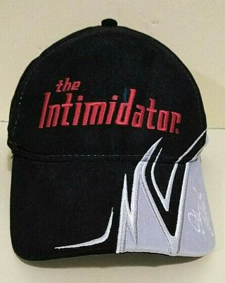 Nascar Dale Earnhardt The Intimidator Winners Circle Black Cap Red Embroidery
