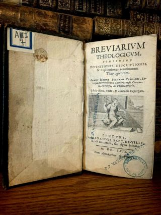 1669 Theological Breviarium With Definitions And Descriptions