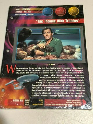 Star Trek Universe 1997 Newfield Publications The Trouble With Tribbles Nip