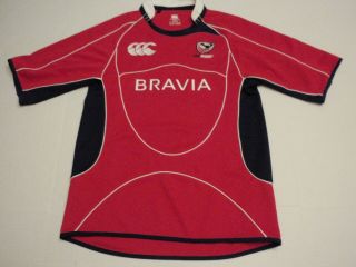 Canterbury Of Zealand Usa Rugby Red Jersey Bravia Size Men Medium
