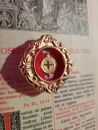 First Class Reliquary Relic/true Cross D.  N.  J.  C.  /religious Relic