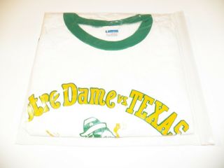 Notre Dame Vs.  Texas Longhorns 1978 Cotton Bowl White Xl