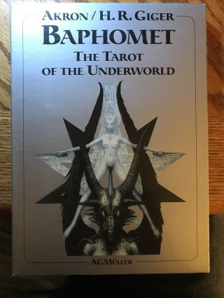 Baphomet The Tarot Of The Underworld (1993,  1st Ed) H.  R.  Giger Akron Card Set