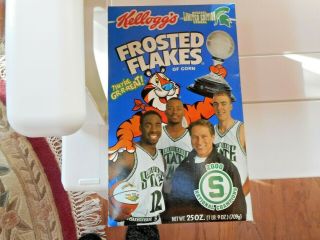 Michigan State Spartans 2000 Ncaa Champions Frosted Flakes Izzo Cleaves