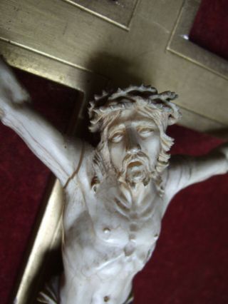 18th Century French Very Large Carved Museum Quality Crucifix