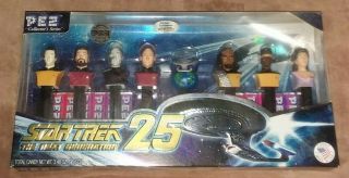 Star Trek 25 Next Generation Pez Collector Series Limited Edition 040734 Nip