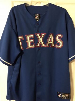 Texas Rangers 5 Ian Kinsler Authentic Majestic Jersey Mlb Baseball - Adult Xl