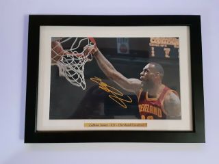 Lebron James Cleveland Cavaliers 8x10 " Framed (signature) $$$ Basketball Photo.