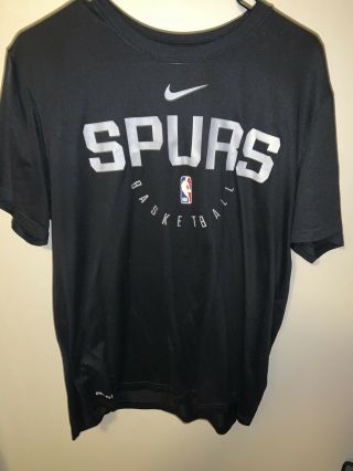 Nike San Antonio Spurs Black Shirt Size Extra Large Xl