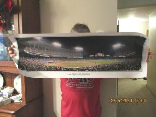 1994 Cleveland Indians Panoramic View Last Night At The Stadium Poster 13.  5 " X39 "