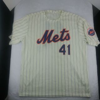 Mlb York Mets Tom Seaver 41 Jersey.  Size Xl.  Pre - Owned.
