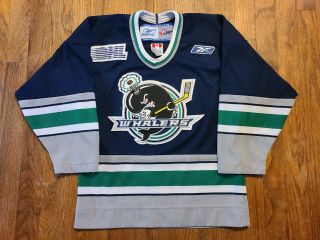 Plymouth Whalers Ohl Chl Reebok Youth Hockey Jersey Size S/m