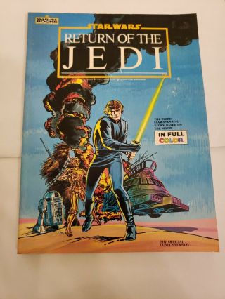 Marvel Illustrated Books Star Wars Return Of The Jedi Paperback 1983 Comic
