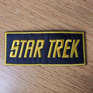 Star Trek Classic Title Logo Theme Patch 4 1/4 Inches Wide