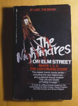The Nightmares On Elm Street Parts 1,  2,  3: The Continuing Story - Paperback 1987