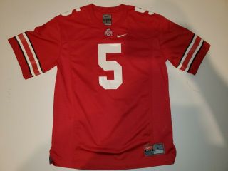 Nike Team Ohio State Buckeyes 5 Football Jersey Red Youth Size L