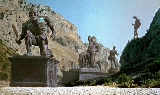 1963’s Jason & The Argonauts Talos Statue Island Overview Color 6x10 Scene