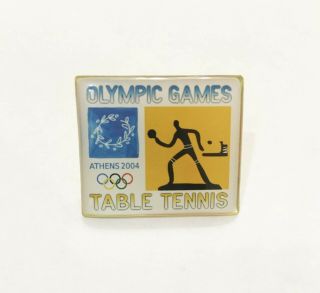 Olympics Athens 2004 Table Tennis Pictogram Pin Badge
