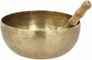 Buddhist Bell Handmade Singing Bowl For Meditation And Healing 8 X 3.  75 Inch