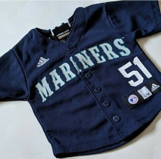 Adidas Seattle Mariners Ichiro 51 Mlbpa Jersey Baby Toddler Size 12 Months