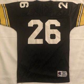 Vintage Champion Pittsburgh Steelers Rod Woodson Black Jersey Mens Size 40 26 2